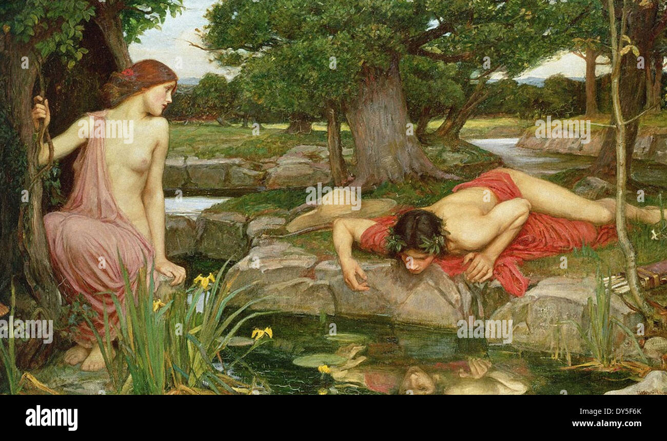 John William Waterhouse Echo et Narcisse Banque D'Images John William Waterhouse Echo et Narcisse Banque D'Images