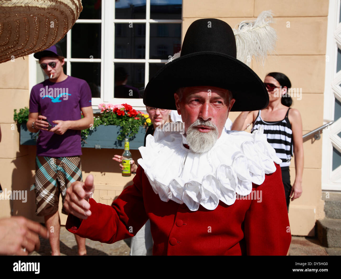 Schwerin, avec visite guidée d'Petermaennchen, Mecklembourg Poméranie occidentale, l'Allemagne, de l'Europe Banque D'Images