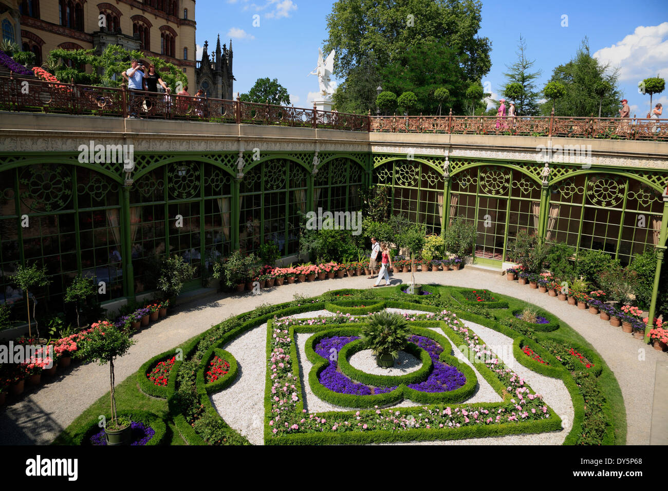 Schwerin, château et l'Orangerie, le Mecklembourg Poméranie occidentale, l'Allemagne, de l'Europe Banque D'Images