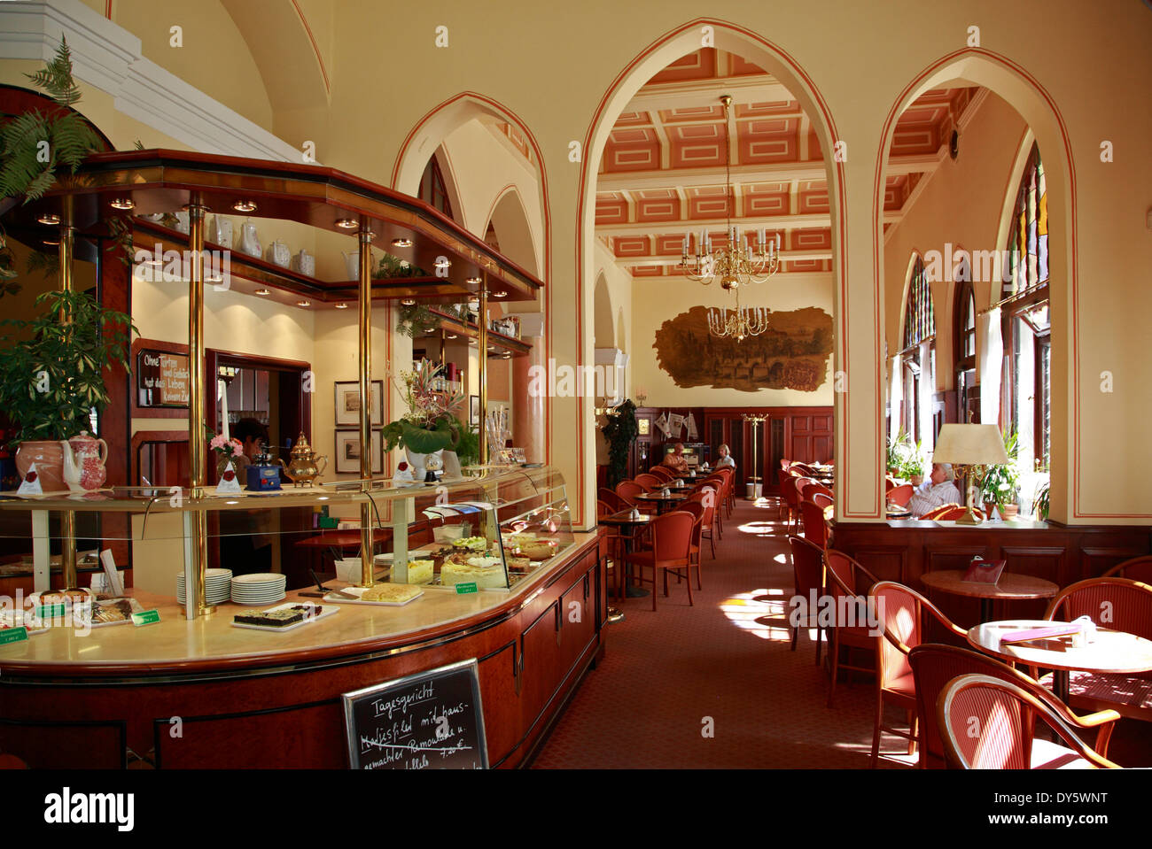 Café Prag, Mecklembourg Poméranie occidentale, l'Allemagne, de l'Europe Banque D'Images