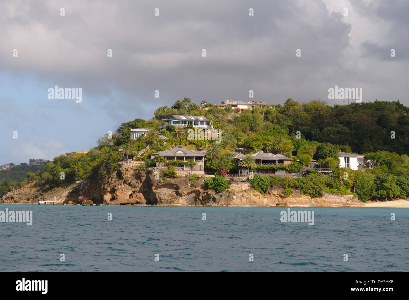 Côte ouest, Antigua, Iles sous le vent, Antilles, Caraïbes, Amérique Centrale Banque D'Images