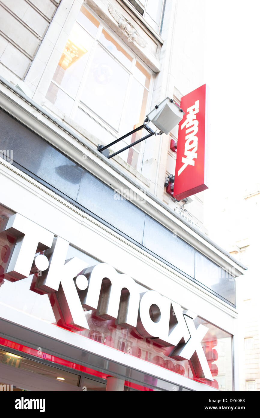 TK Maxx , Church Street , Liverpool. 20/11/13 Banque D'Images