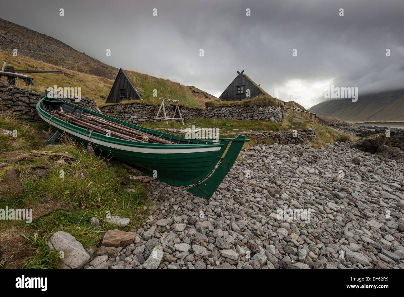 Bolungarvik Osvor, musée, Fjords de l'Ouest, l'Islande, les régions polaires Banque D'Images