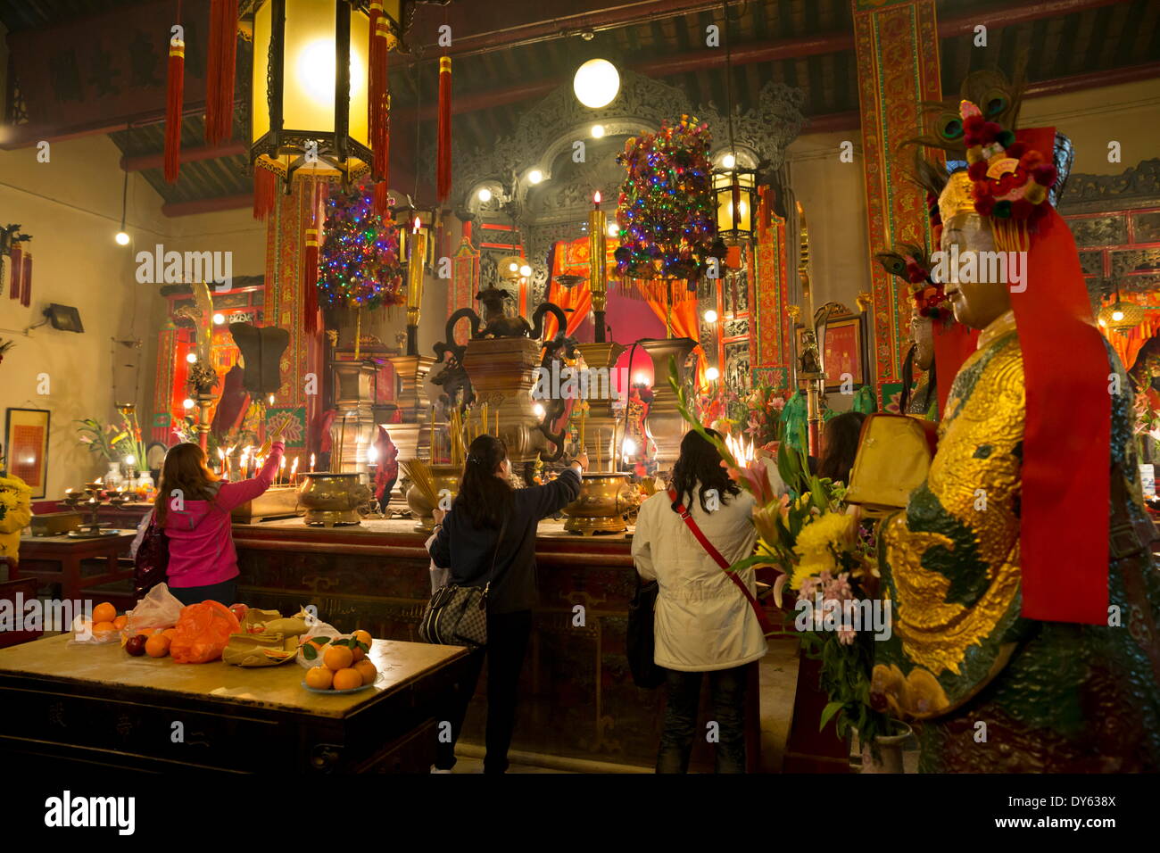 Temple Man Mo, Hollywood Road, Sheung Wan, Hong Kong, Chine, Asie Banque D'Images