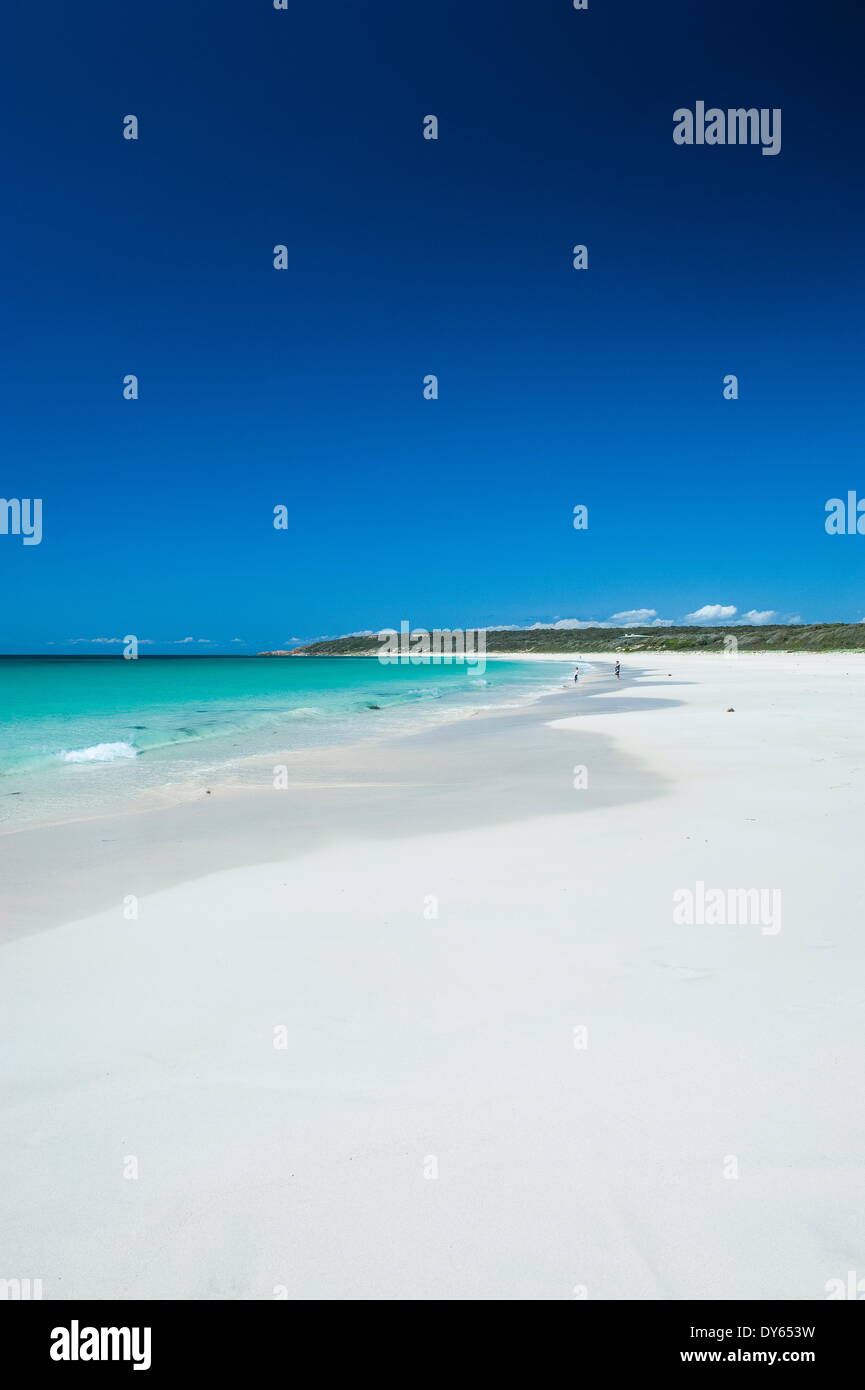 Plage de sable blanc et eaux turquoise, Shelley Cove près de Eagle Bay, Australie occidentale, Australie, Pacifique Banque D'Images