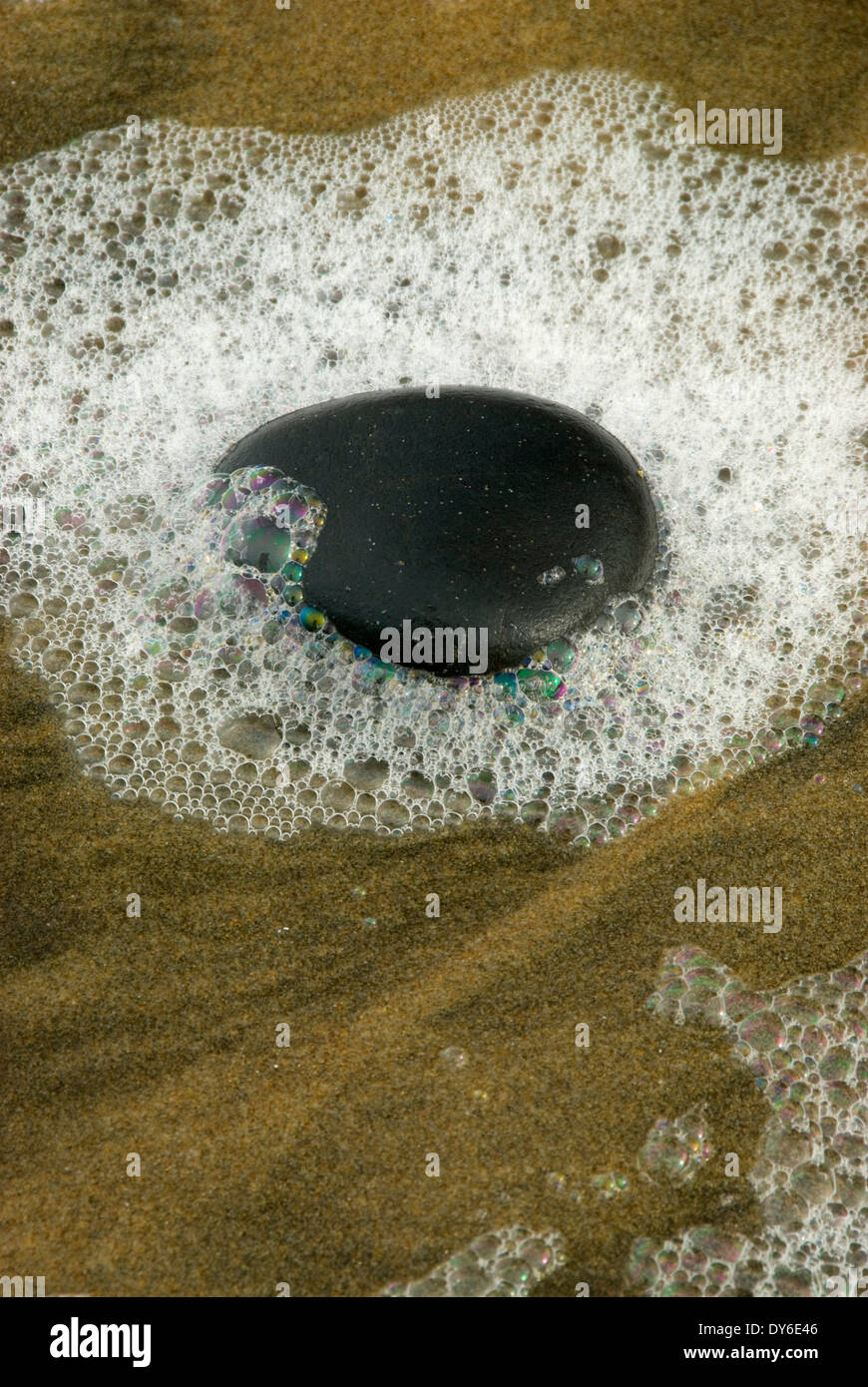 Plage de galets, sur les routes fin State Park, New York Banque D'Images