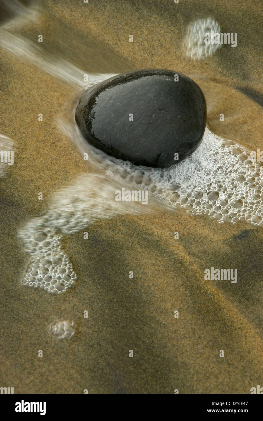 Plage de galets, sur les routes fin State Park, New York Banque D'Images