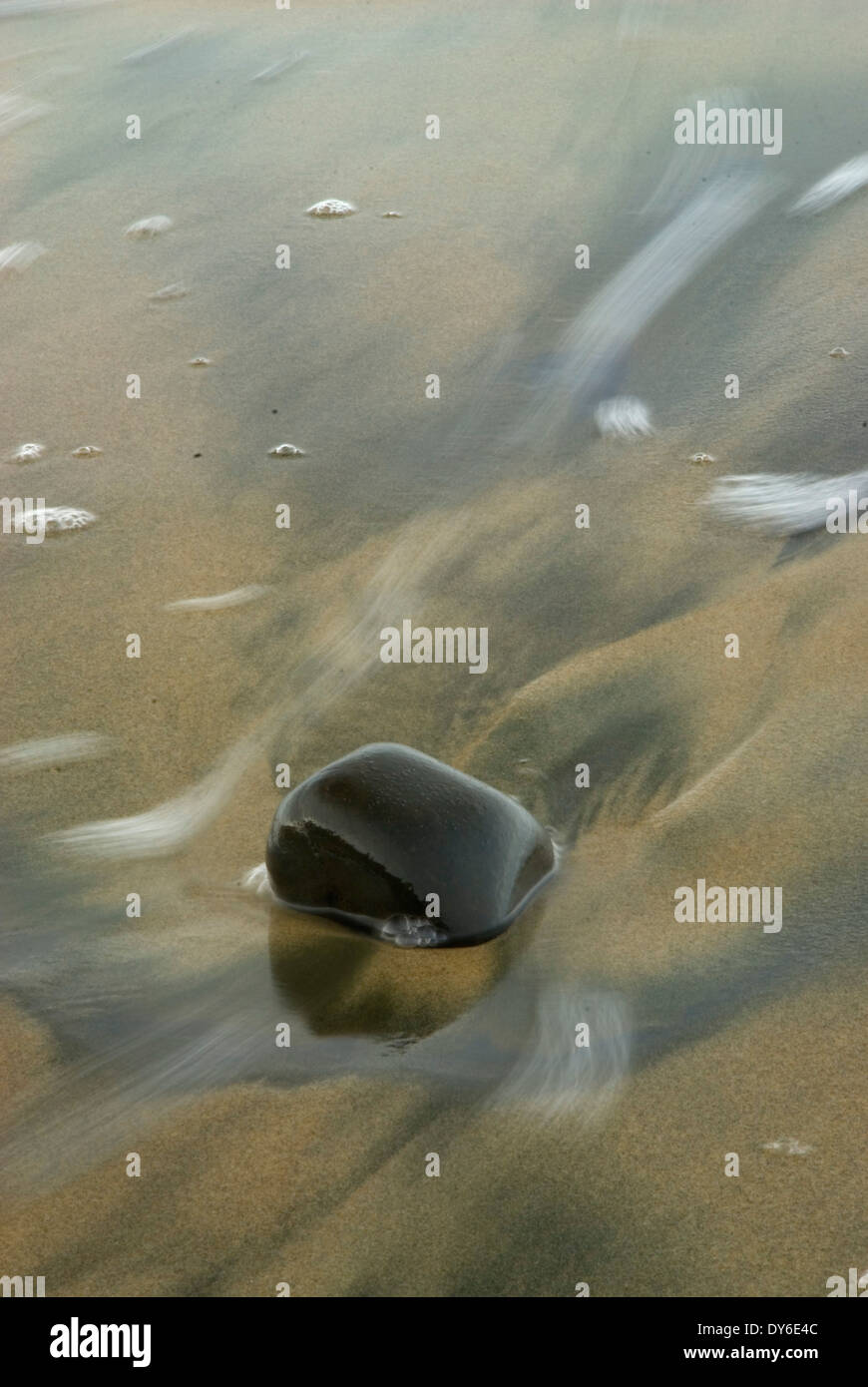 Plage de galets, sur les routes fin State Park, New York Banque D'Images