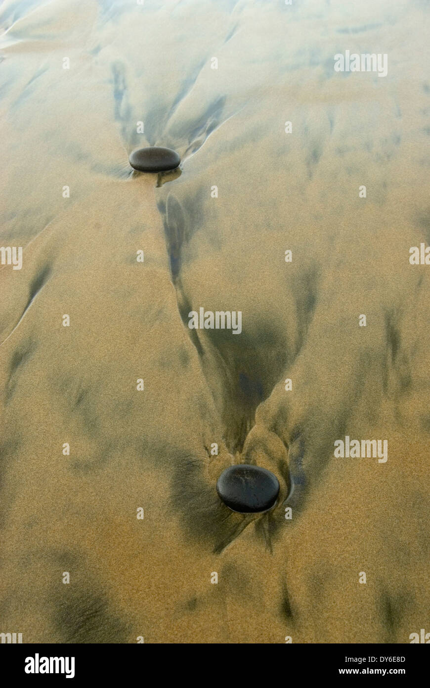 Des galets sur la plage, les routes fin State Park, New York Banque D'Images