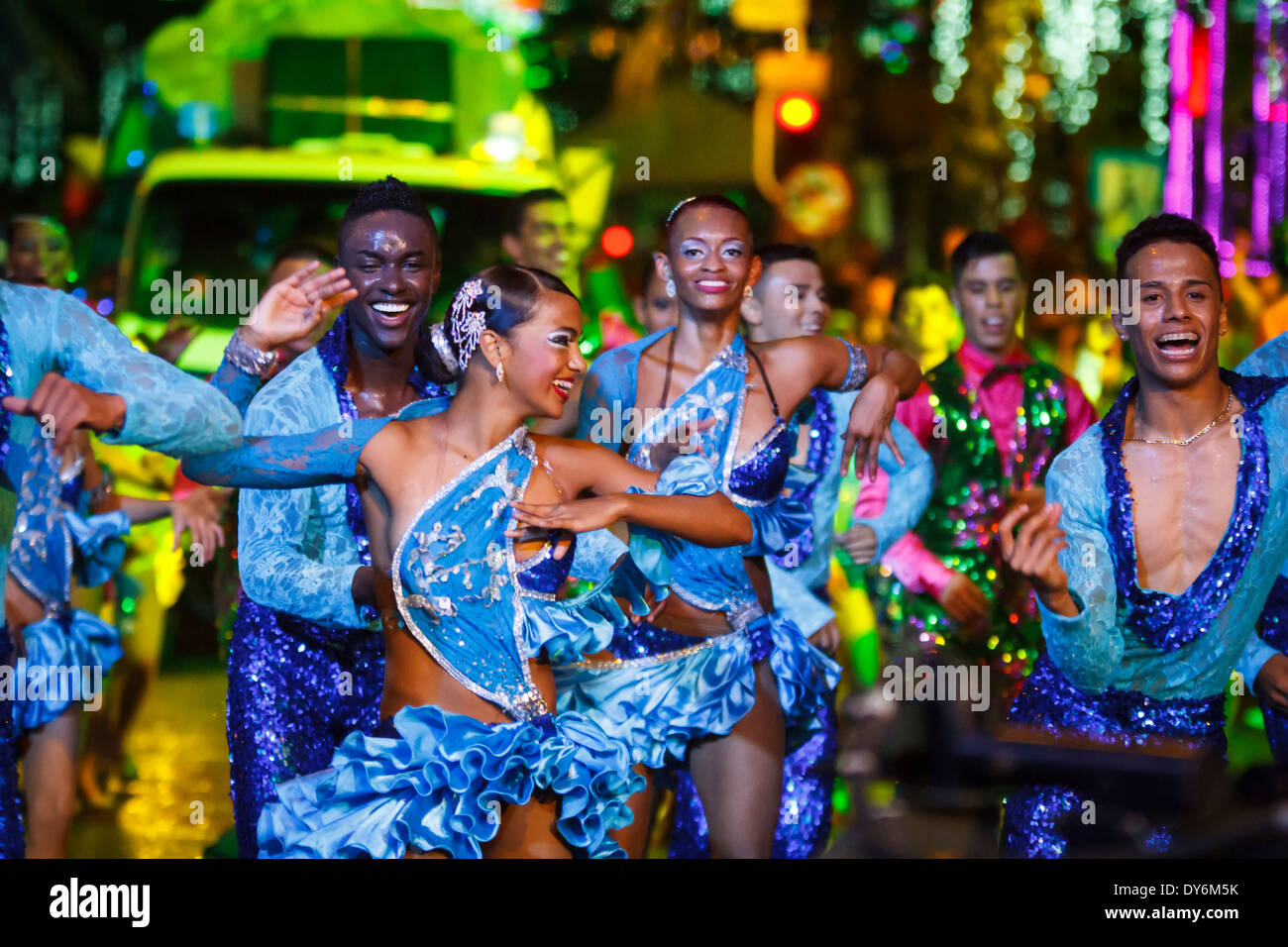 Des feux de carnaval, les danses, les mythes et légendes. Banque D'Images