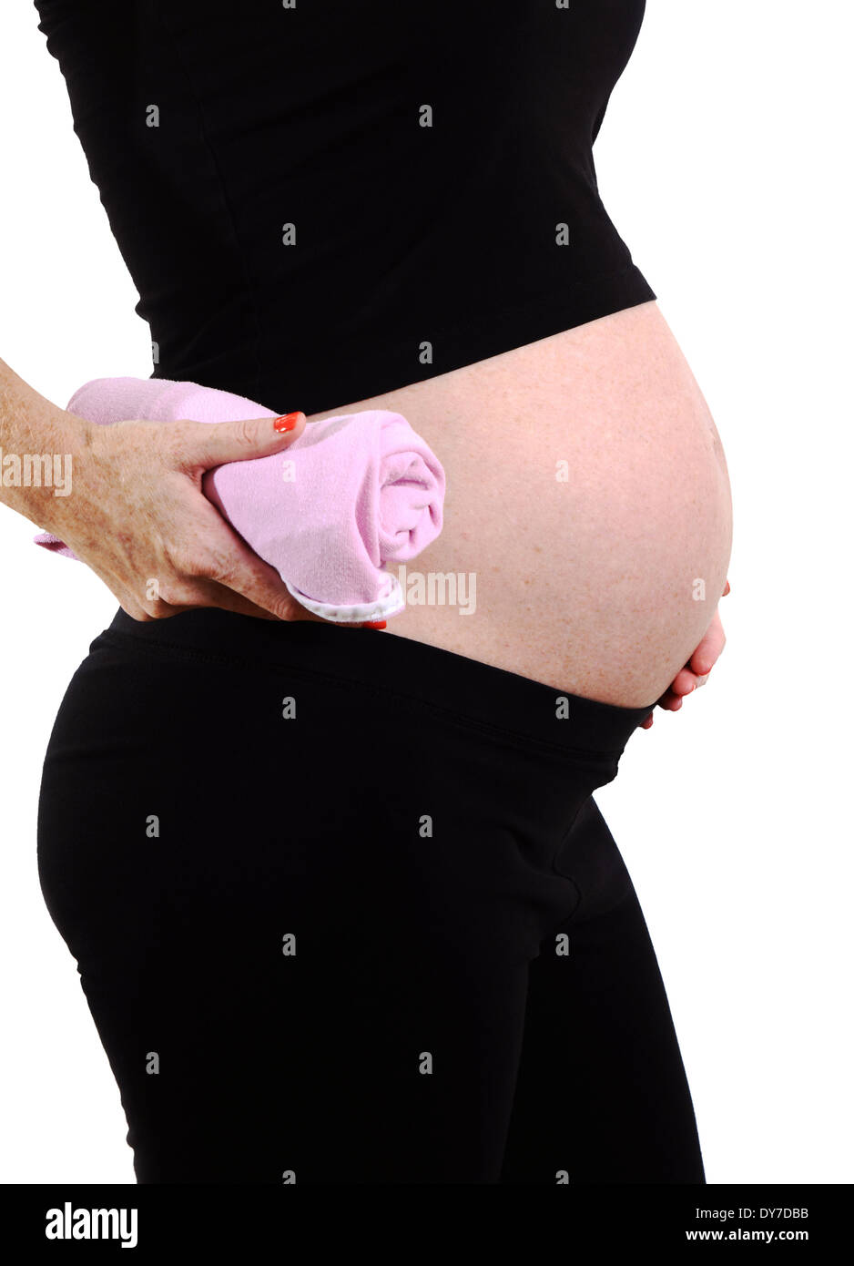 L'révéler au cours de la grossesse - c'est une fille Banque D'Images