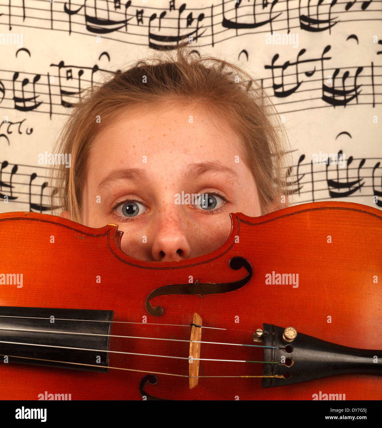 Venez découvrir le monde de la musique pour enfants Banque D'Images
