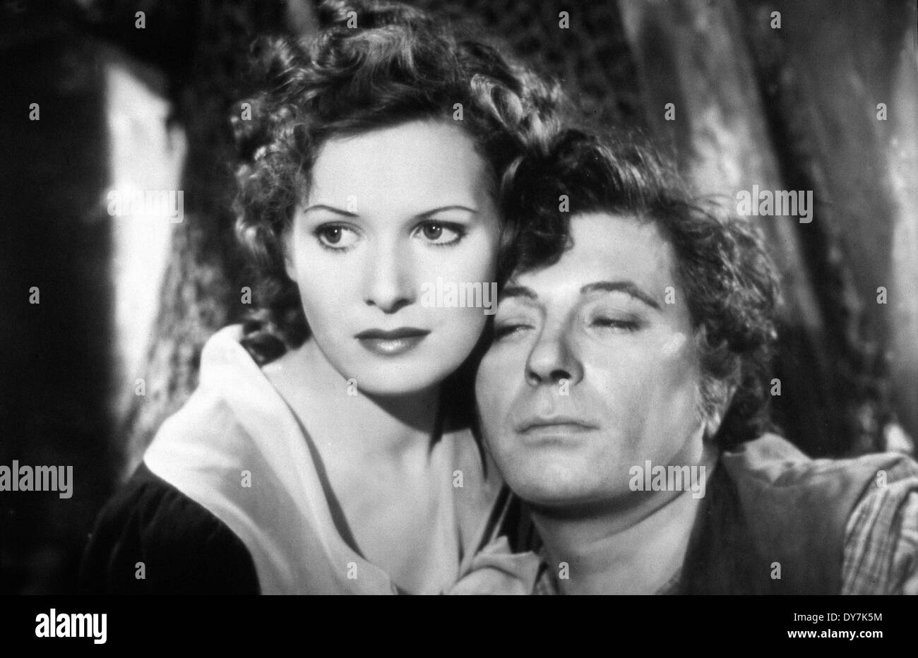 Jamaica Inn - Directeur : Alfred Hitchcock - 1939 - Maureen O'Hara, Robert Newton Banque D'Images