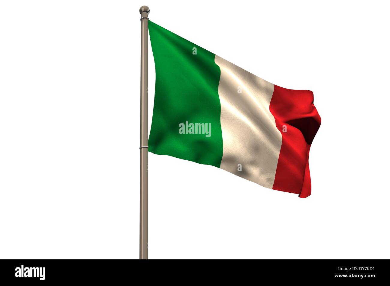 Généré numériquement italie drapeau national Banque D'Images