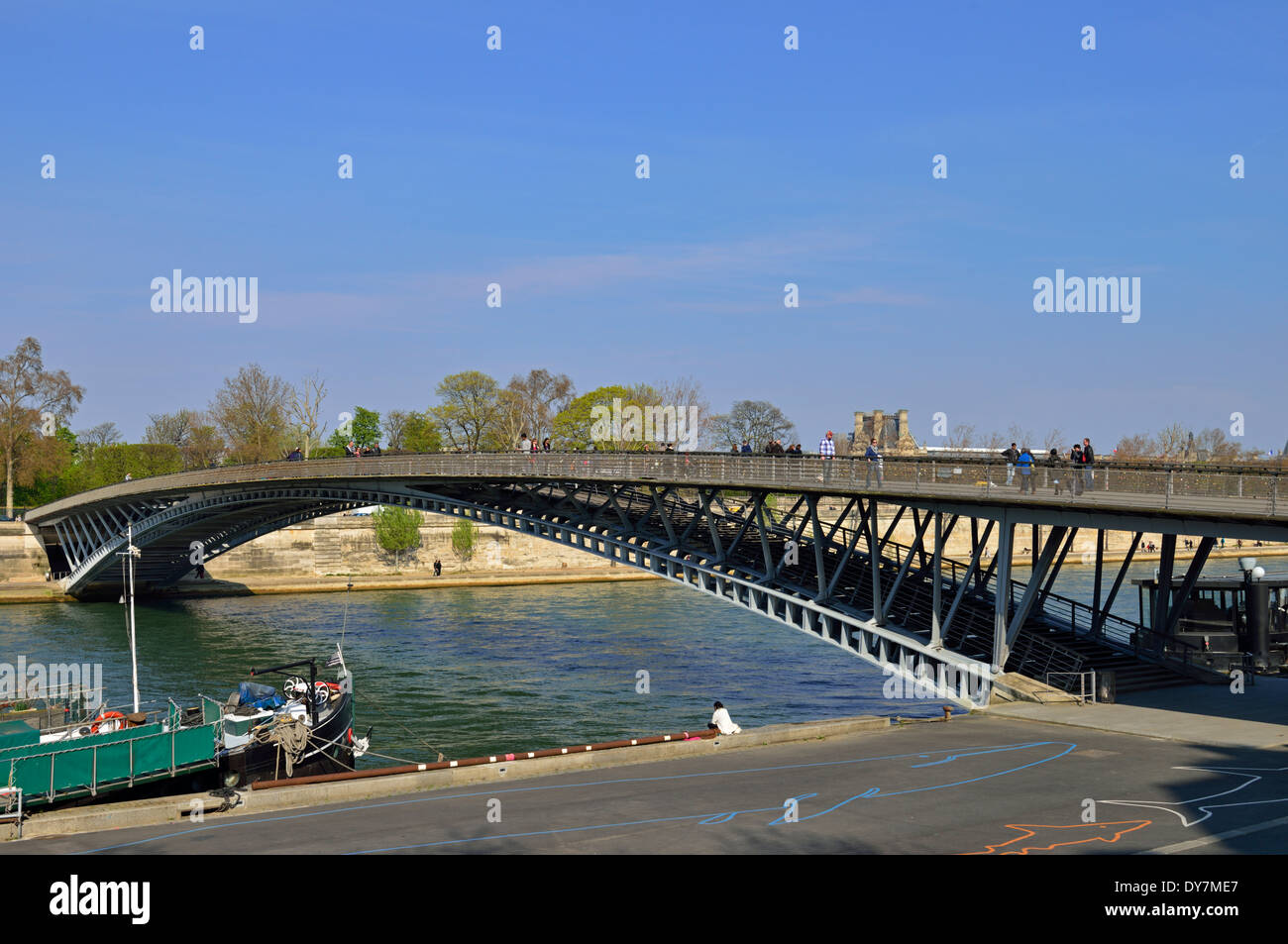 Pont de Solférino, 1er arrondissement, Paris, France Banque D'Images