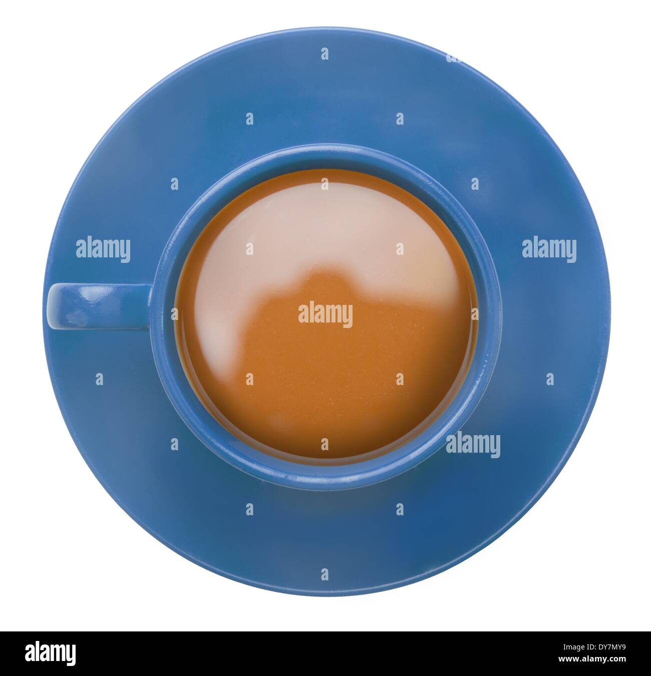 Tasse de café bleu Banque D'Images