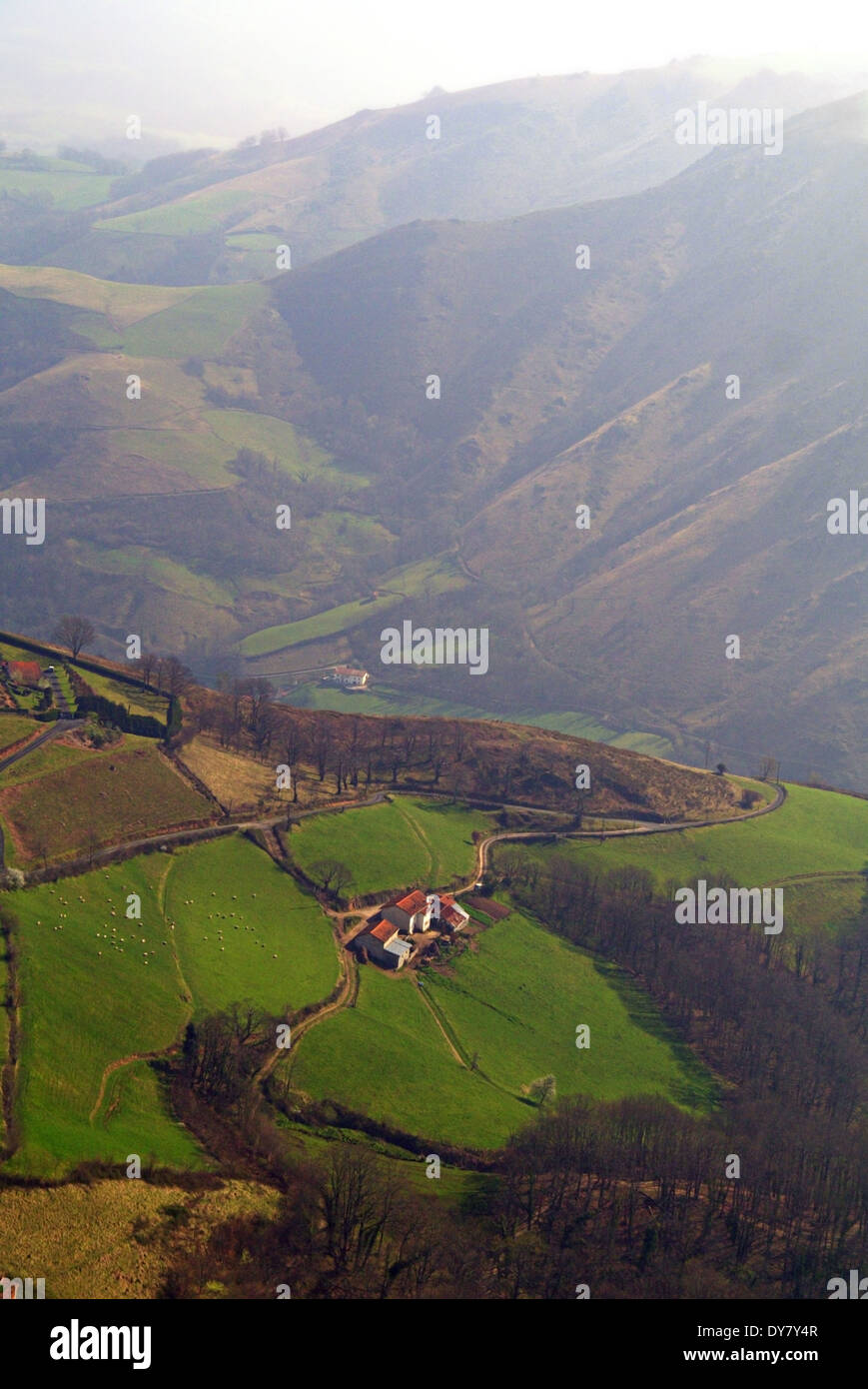 Sur le Camino de Santiago de Compostella Banque D'Images