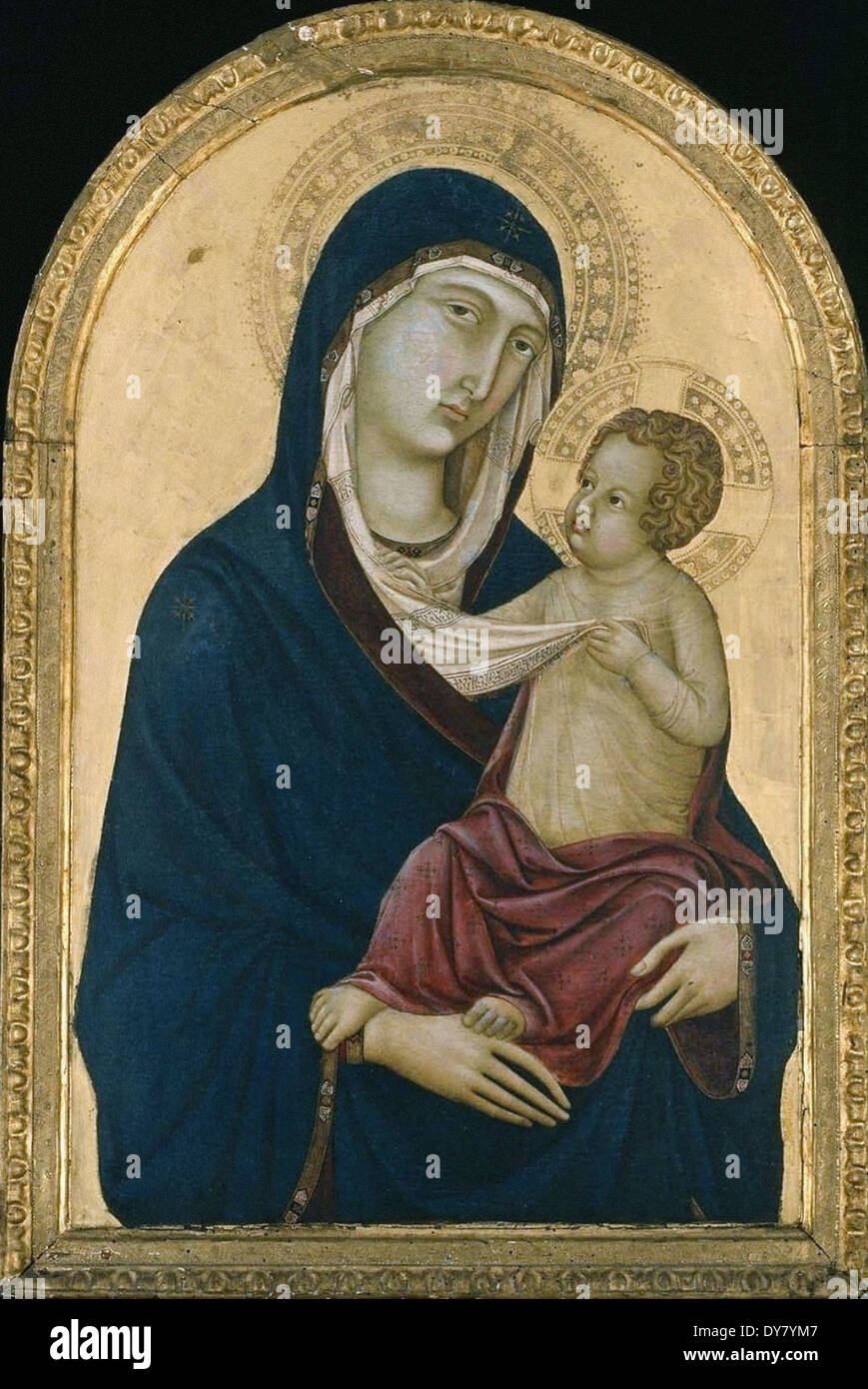 Ugolino da Siena (Ugolino di Nerio) vierge et l'enfant Banque D'Images