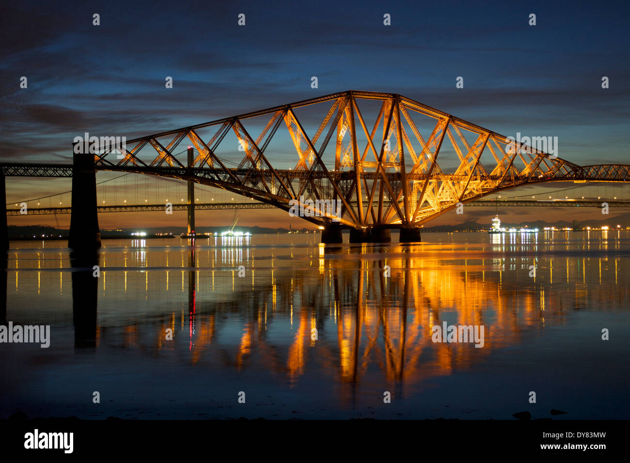 Pont sur le Forth, Banque D'Images