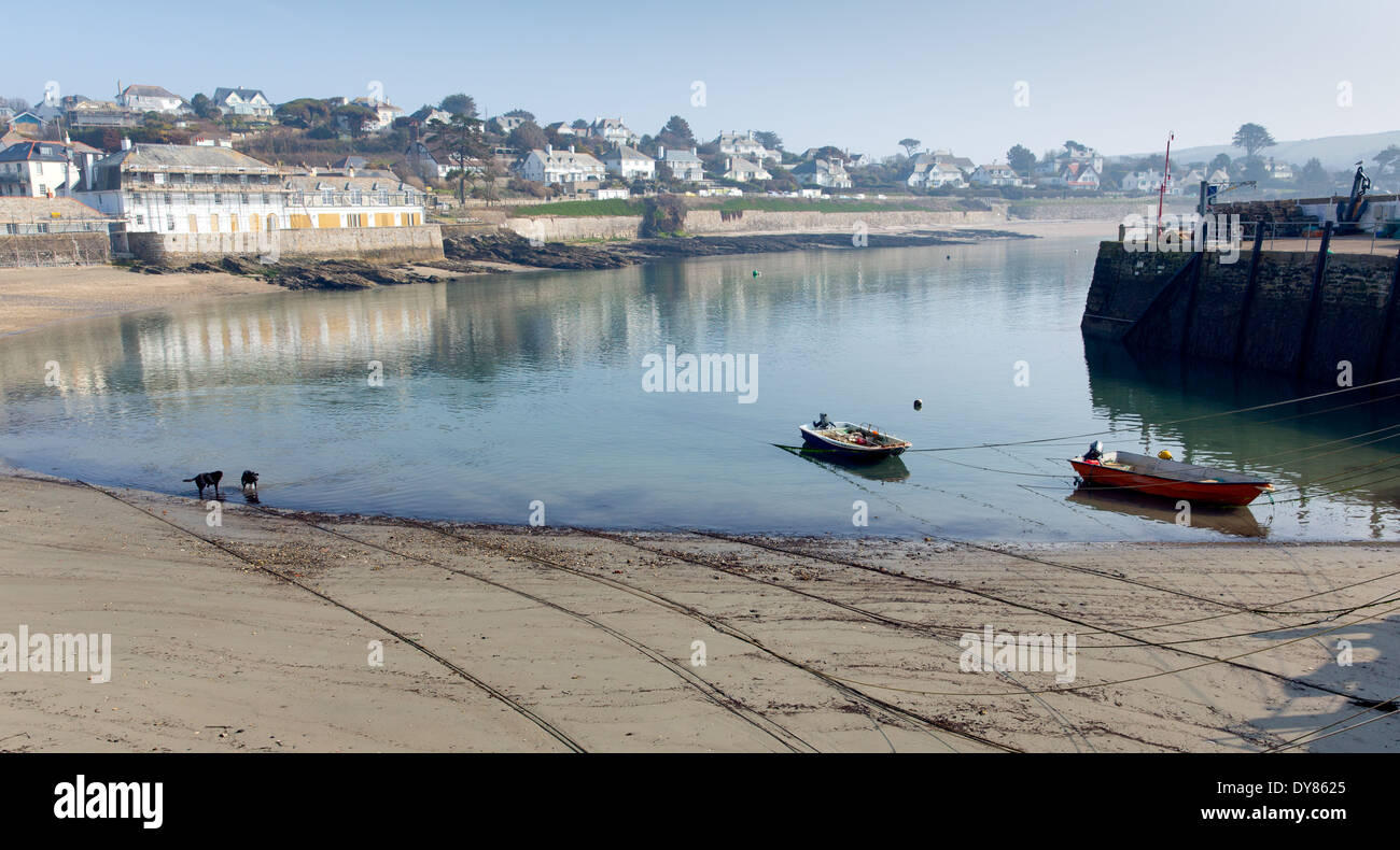 Le port de St Mawes Cornwall sur la péninsule de Roseland Cornish côte sud de l'Angleterre, Royaume-Uni Banque D'Images
