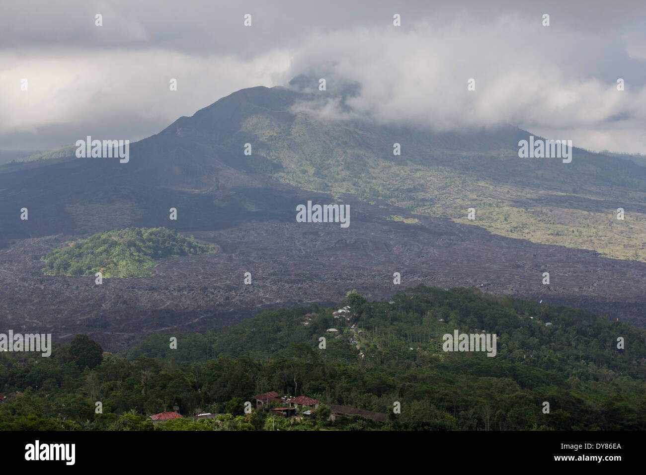 Mont Batur (gunung batur) - volcan actif Banque D'Images
