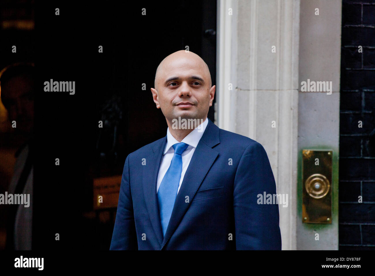 Londres, 9 mars 2014. Sajid Javid remplace Maria Miller en tant que secrétaire de la culture. En dehors de Downing Street No 10. Crédit : Sébastien Remme/Alamy Live News Banque D'Images