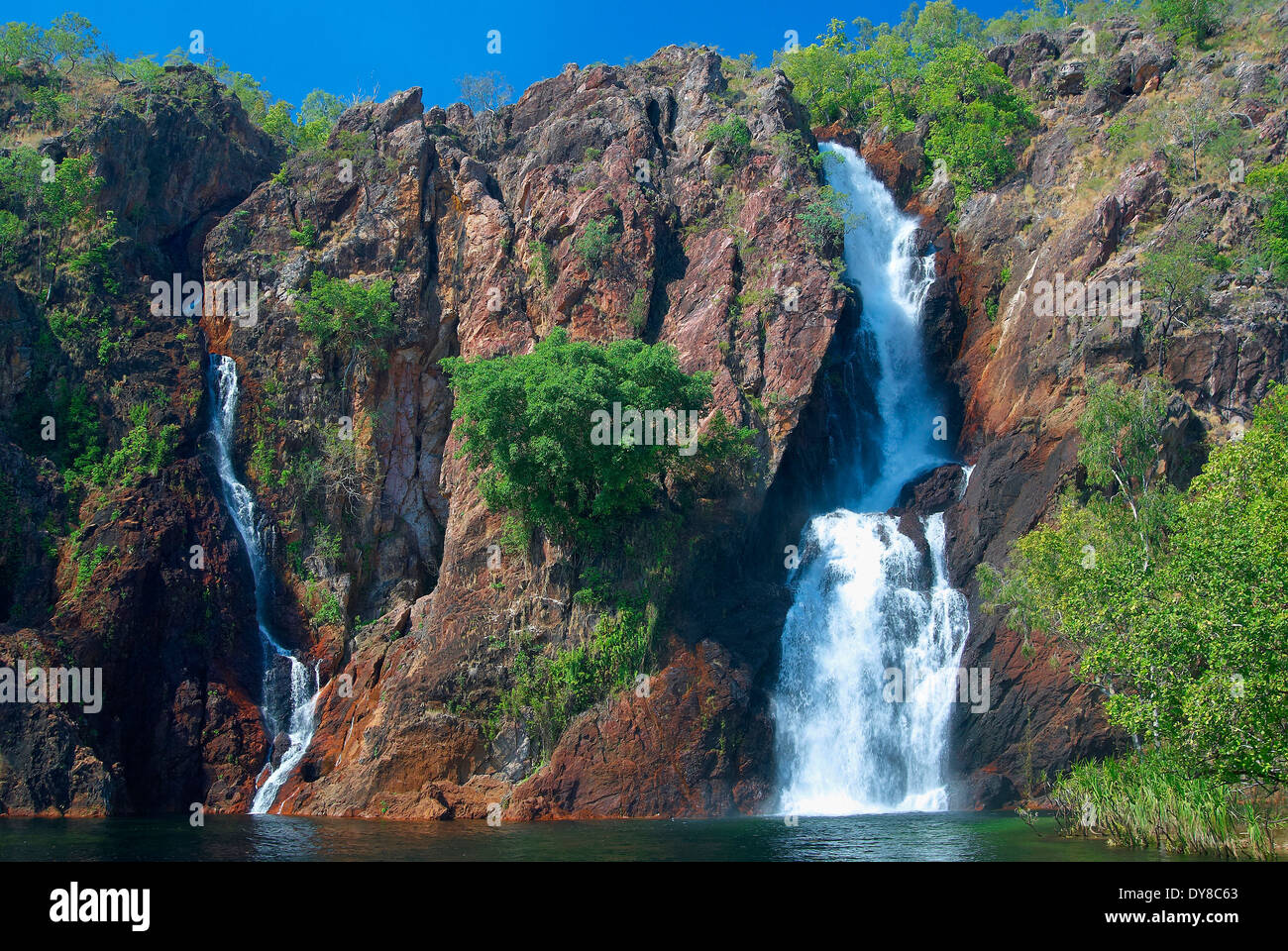 L'Australie, Litchfield, parc national, Territoire du Nord, Wangi Falls, une chute d'eau Banque D'Images