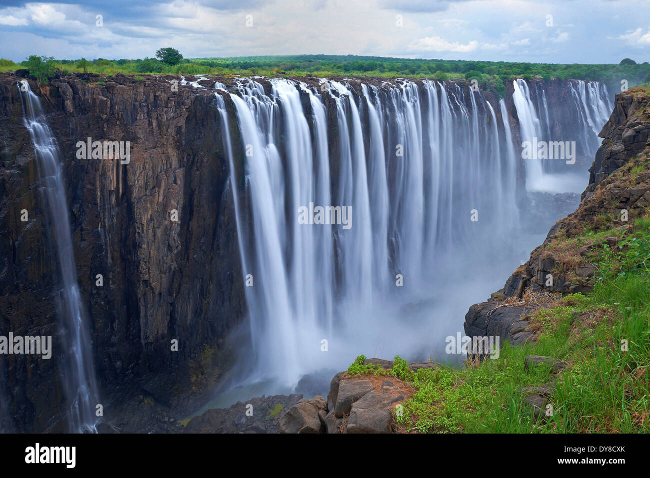 Le Botswana, l'Afrique, le Zimbabwe, les chutes Victoria, les chutes d'eau Banque D'Images