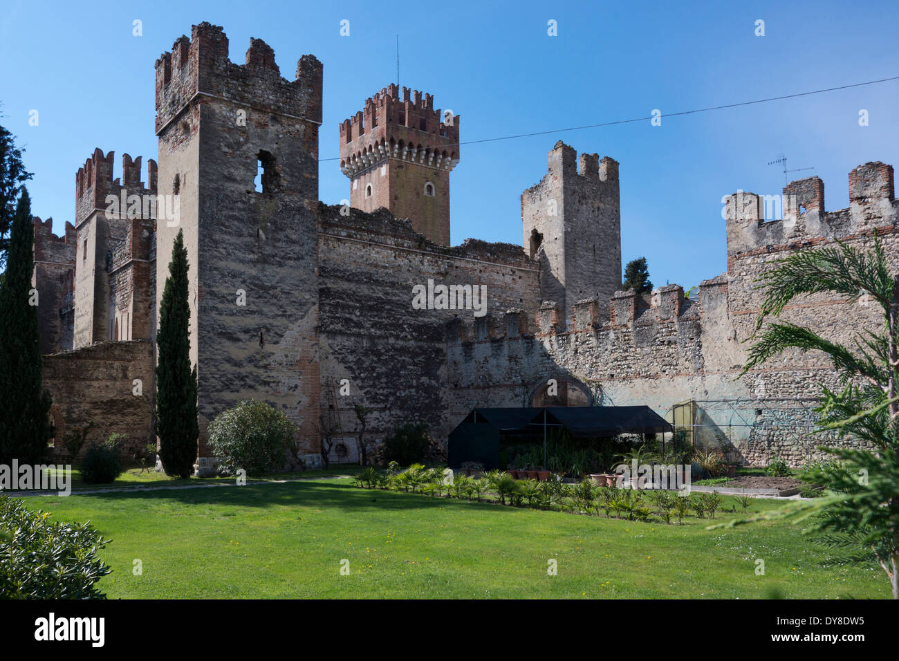 Castello Scaligero, sirmione, lac de Garde, Italie, Europe Banque D'Images