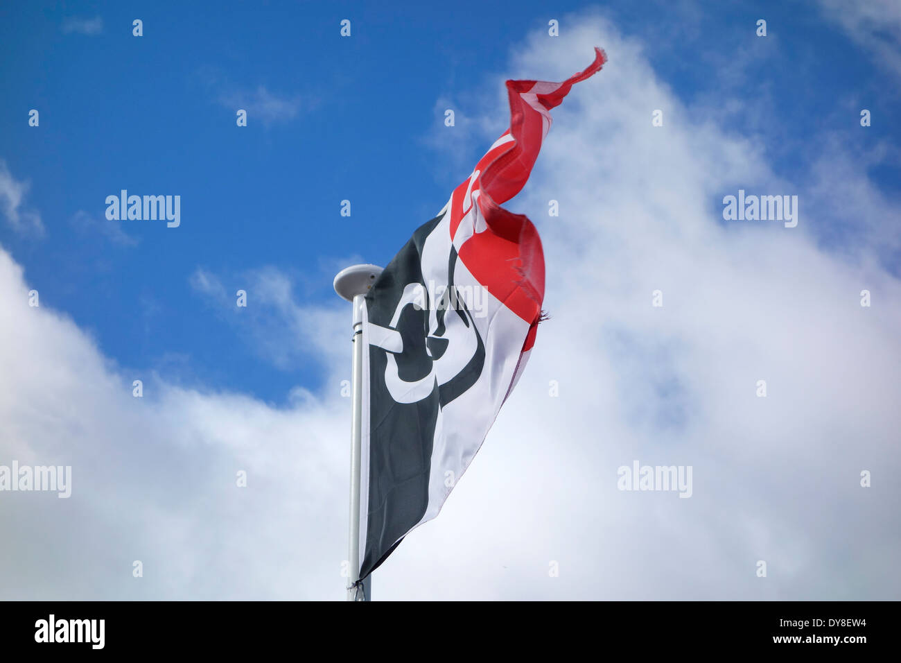 Drapeau régional de pays noir, West Midlands, England, UK Banque D'Images