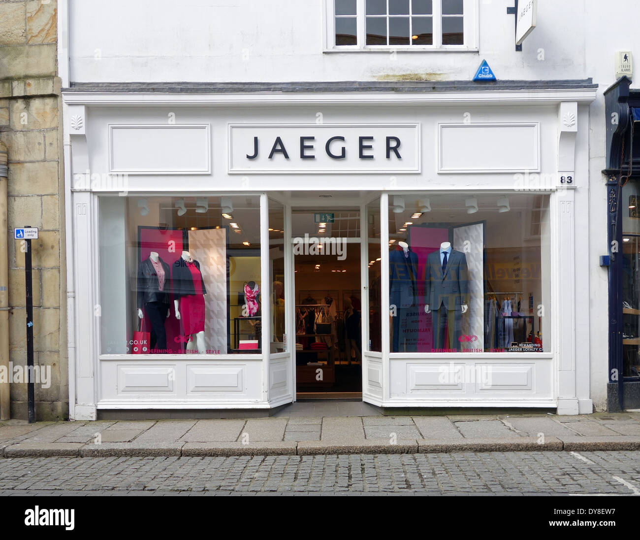 Magasin de vêtements Jaeger Banque D'Images