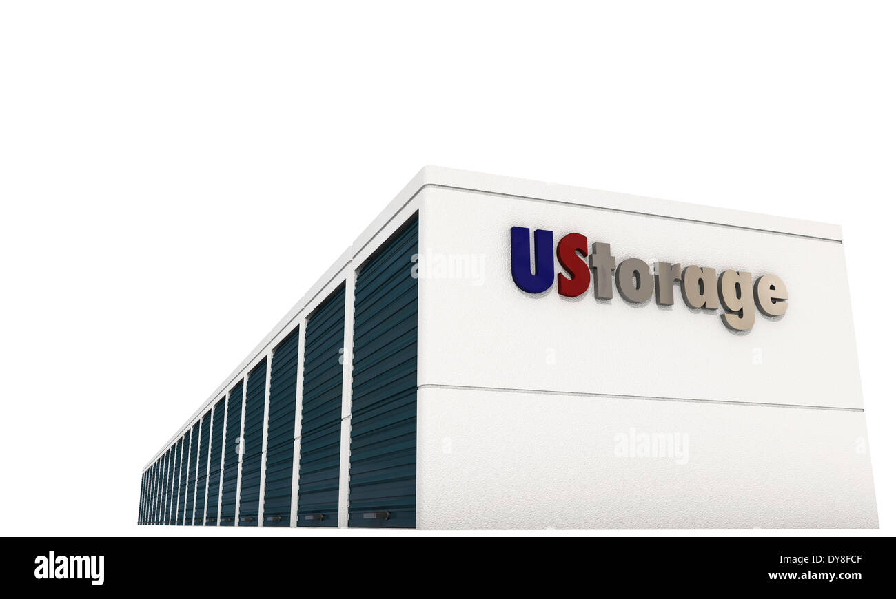 Unités de stockage isolé sur fond blanc Banque D'Images