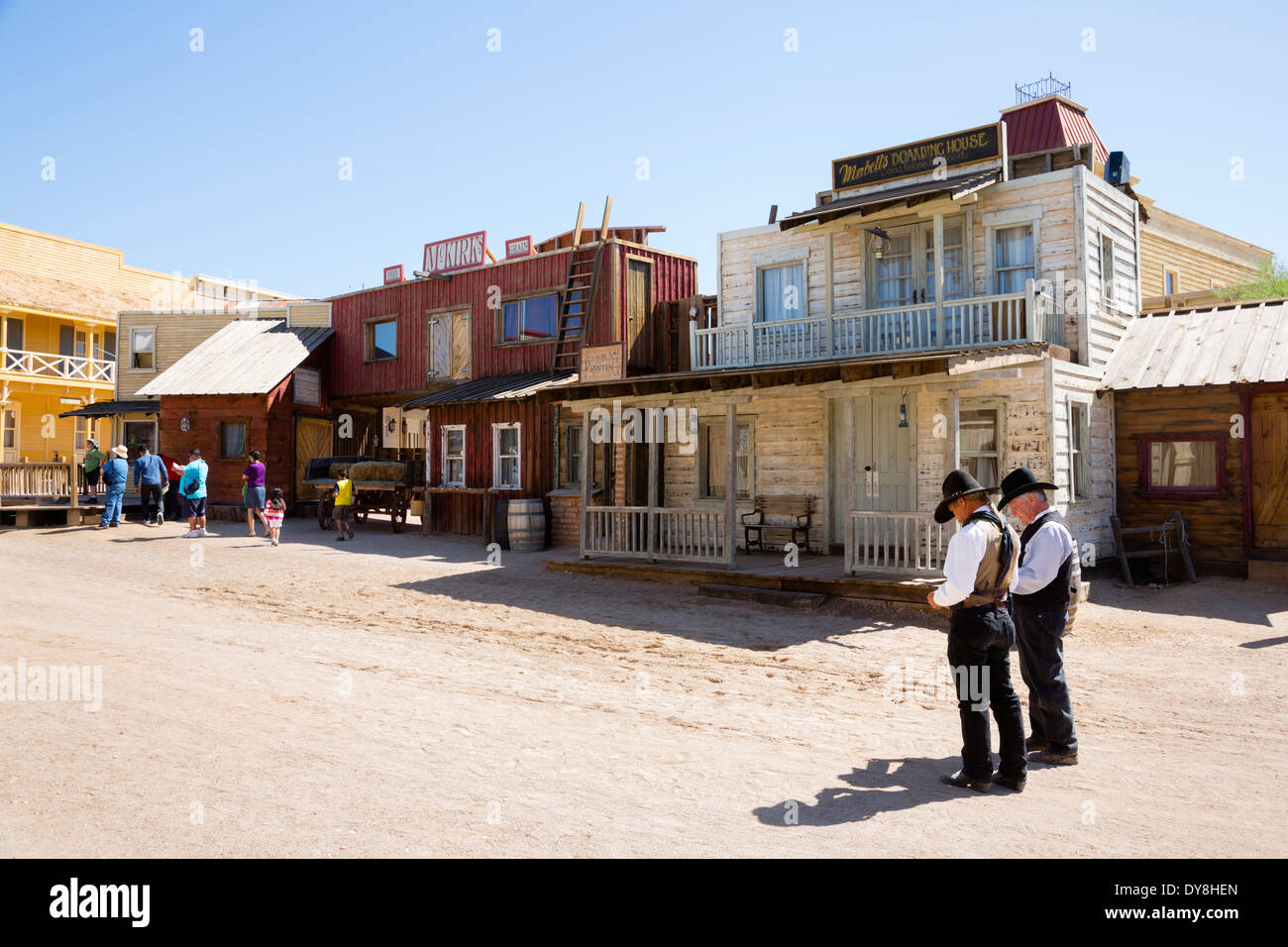 USA, Arizona, Tucson, Old Tucson Studios, Main Street. Banque D'Images