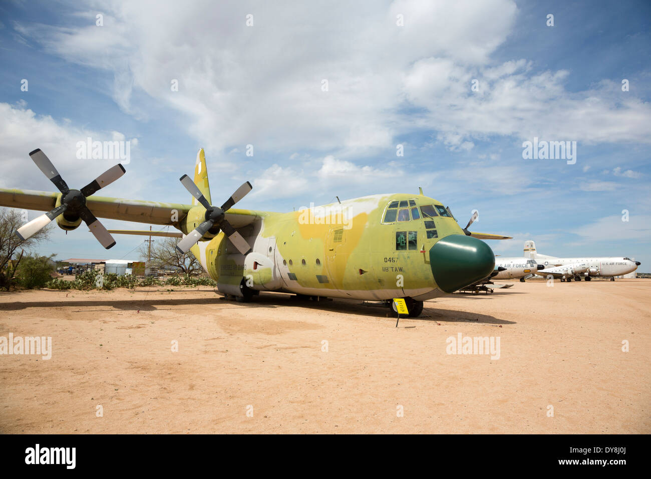 USA, Arizona, Tucson, Pima Air and Space Museum, Lockheed C-130A 'Hercules'. Banque D'Images