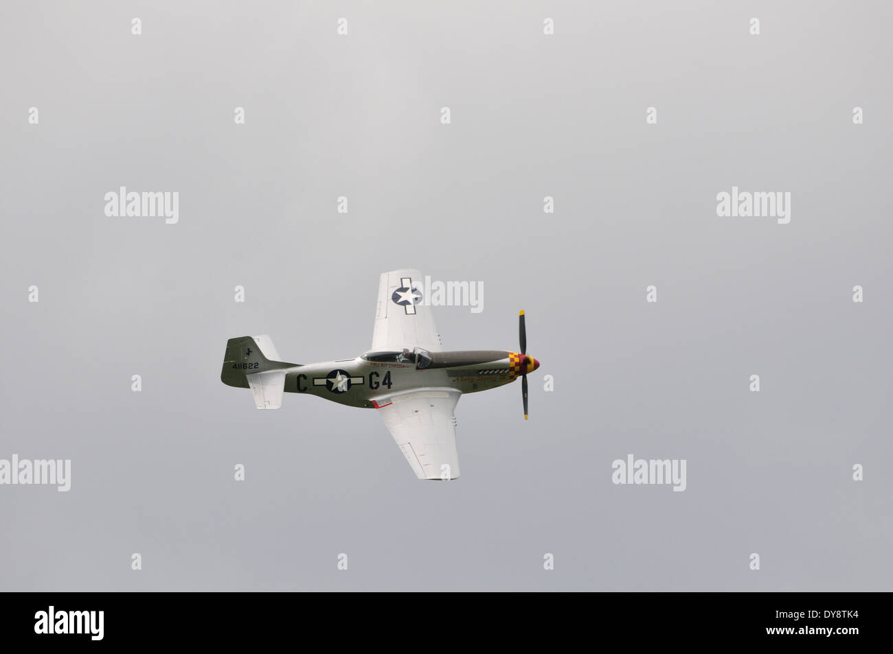 North American P-51D Mustang à la fête aérienne de la Ferté Alais Banque D'Images