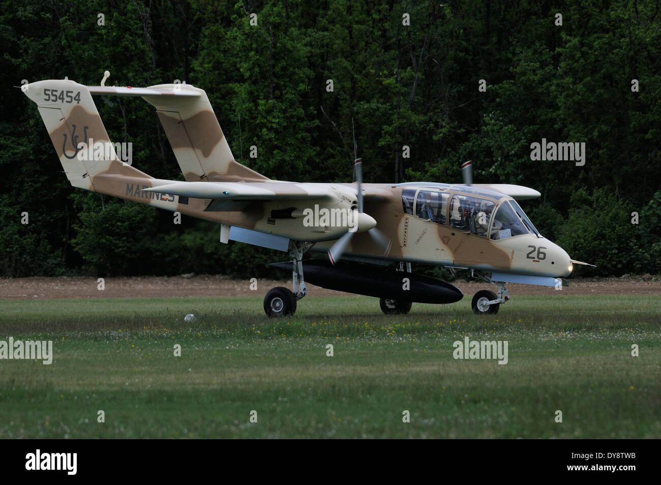 North American Rockwell OV-10 Bronco à l'air show de La Ferté Alais Banque D'Images