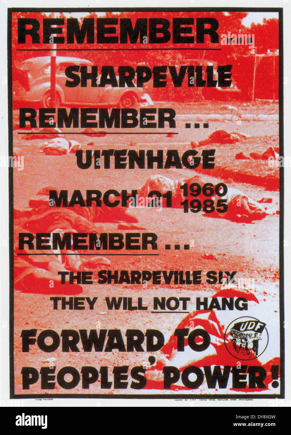 L'Afrique du Sud, Johannesburg 2009 : affiches anti-apartheid. Graeme Williams Banque D'Images