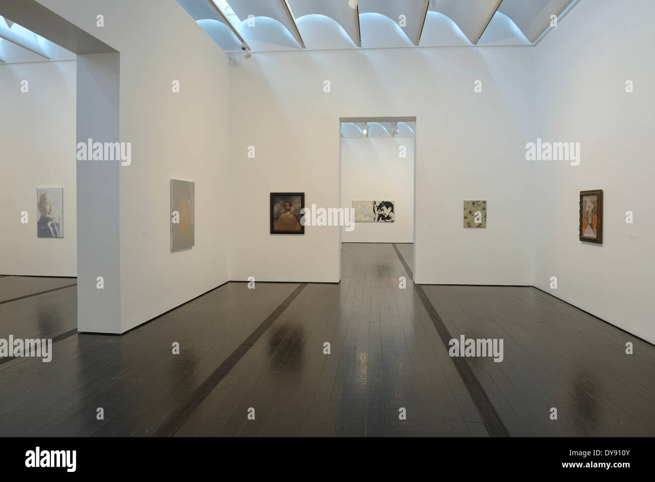 USA United States America Texas Houston l'art moderne musée Collection Merill Luc Tuymans galerie parcours intérieur Banque D'Images