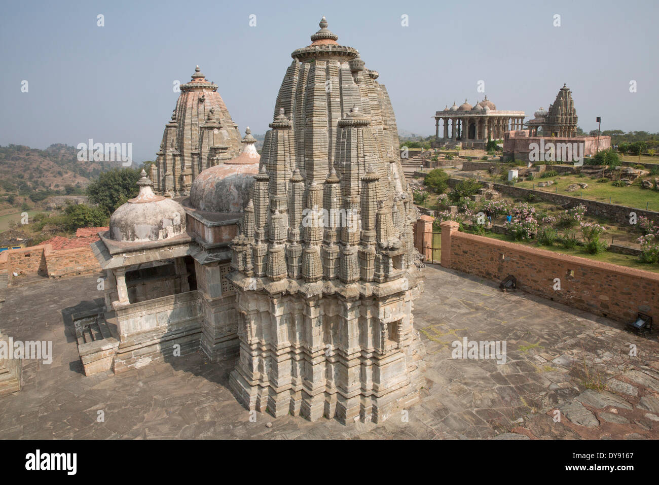 Fort de Kumbhalgarh,, Rajasthan, mur, encadré, l'Asie, l'Inde, Banque D'Images