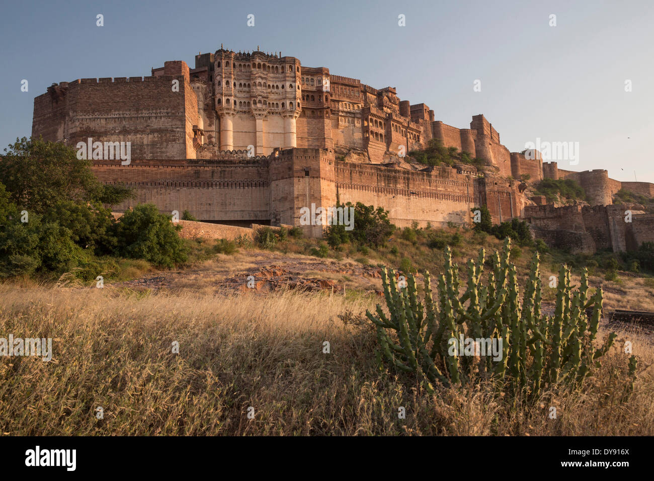 , Fort Meherangarth, Jodhpur, Rajasthan, Inde, Asie, château, Banque D'Images