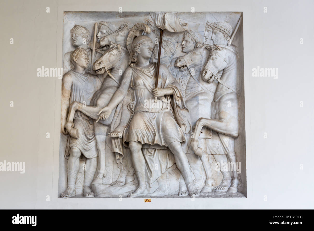 Frise en relief romain, Musée Pio Clementino, Musée du Vatican, Rome, Italie Banque D'Images