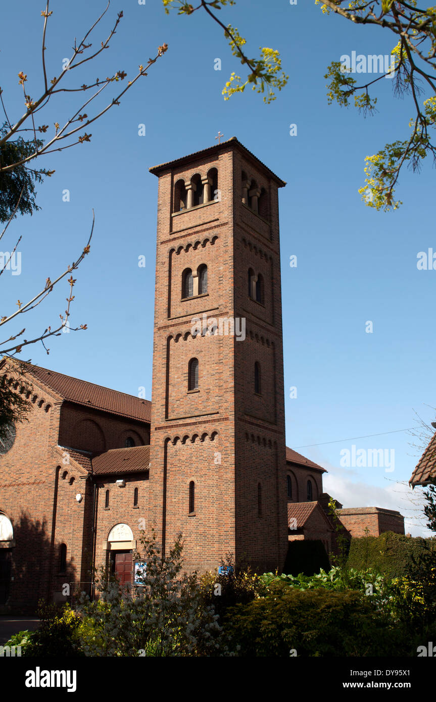 L'Église catholique du Sacré-Cœur, Droitwich, Worcestershire, Angleterre, RU Banque D'Images