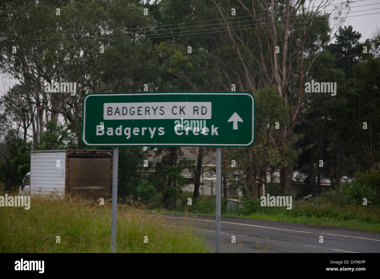 Le gouvernement fédéral australien envisage d'élaborer un second aéroport de Sydney à Badgerys Creek dans l'ouest de Sydney Banque D'Images