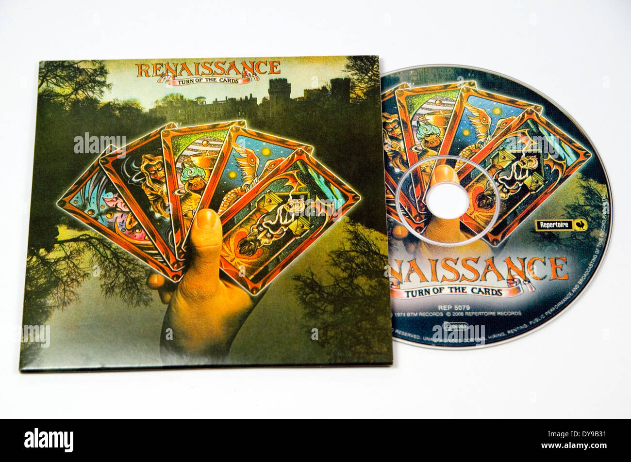 "La renaissance de la tour d'albums des cartes Banque D'Images