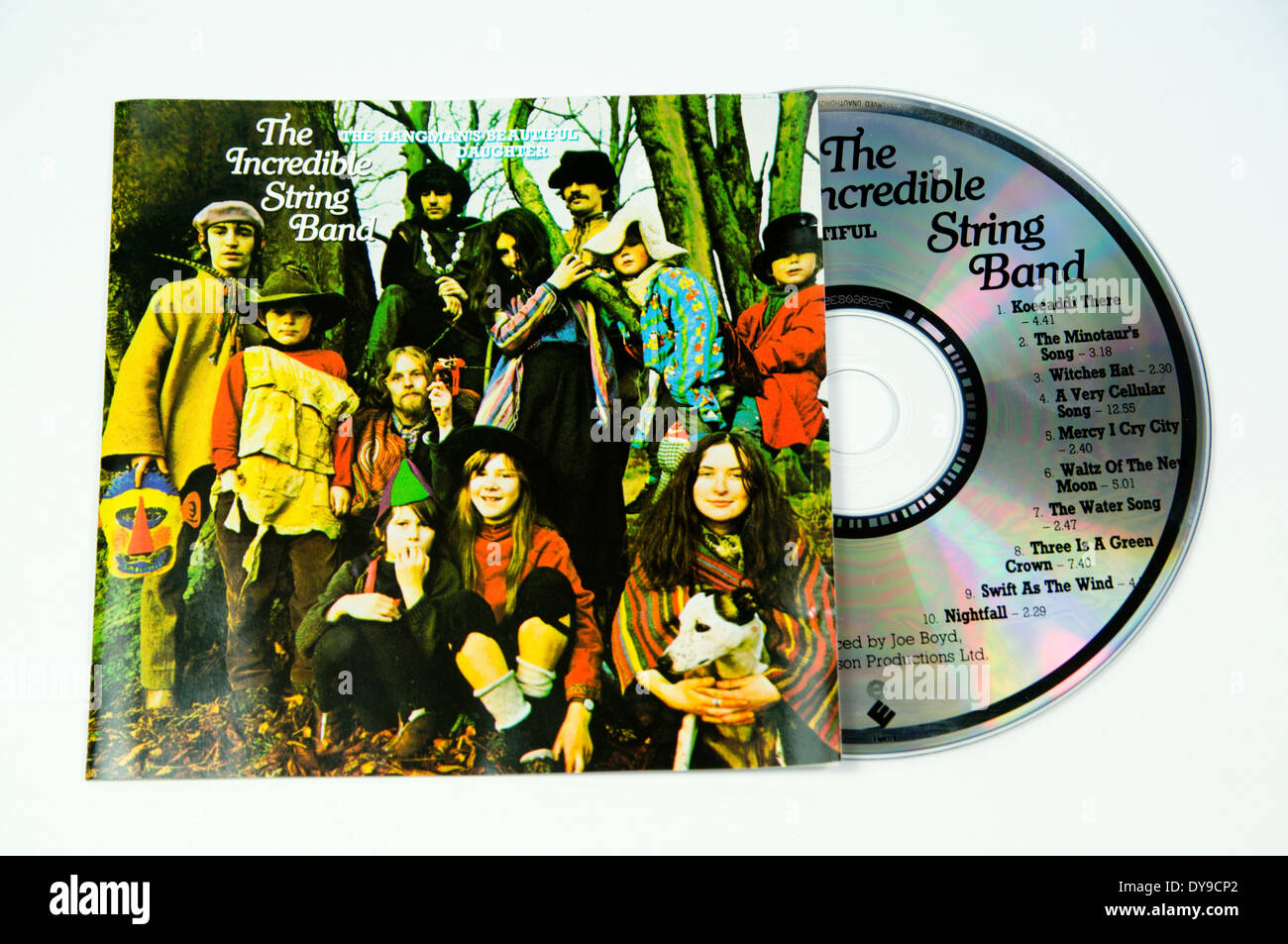 La belle fille Hangmans album de l'Incredible String Band. Banque D'Images