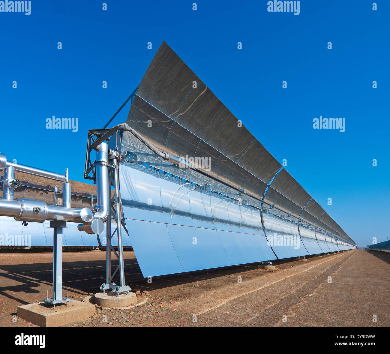 Centrale thermique solaire Andasol 1, Espagne Banque D'Images