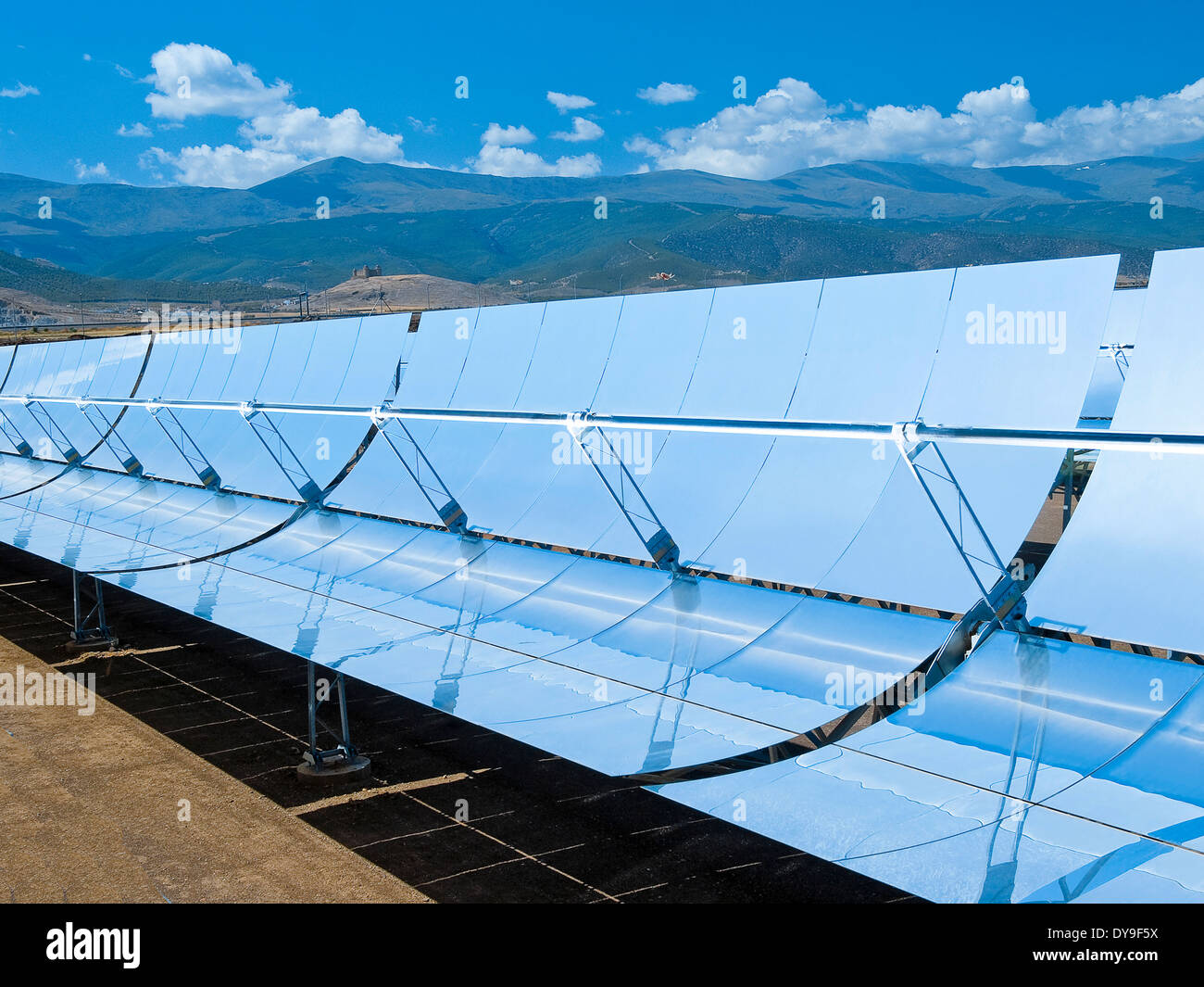 Centrale thermique solaire Andasol 1, Espagne Banque D'Images