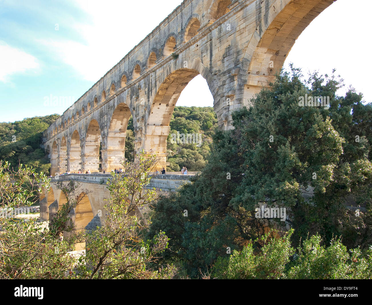 Pont du Gard, France, Europe Banque D'Images