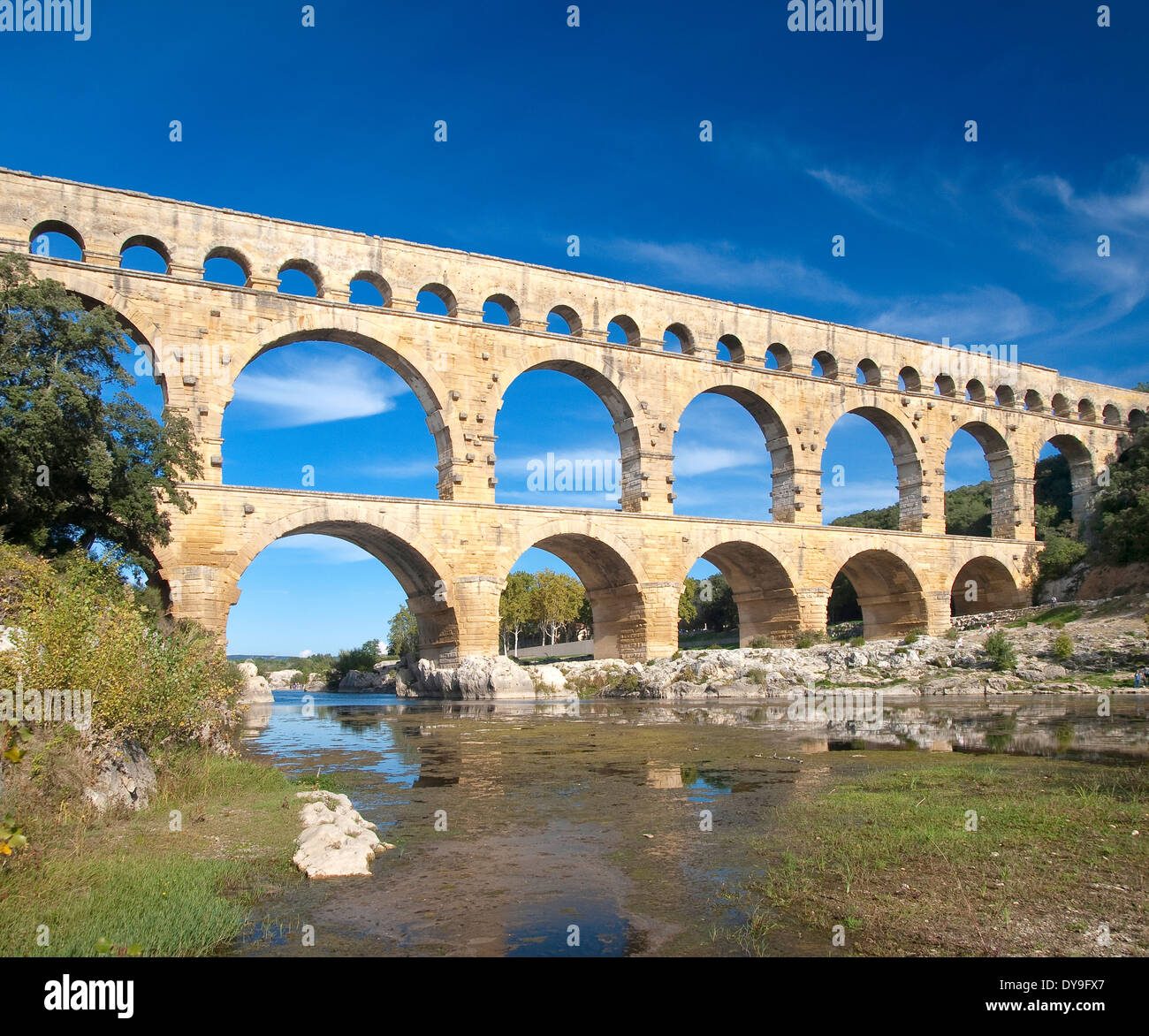Pont du Gard, France, Europe Banque D'Images