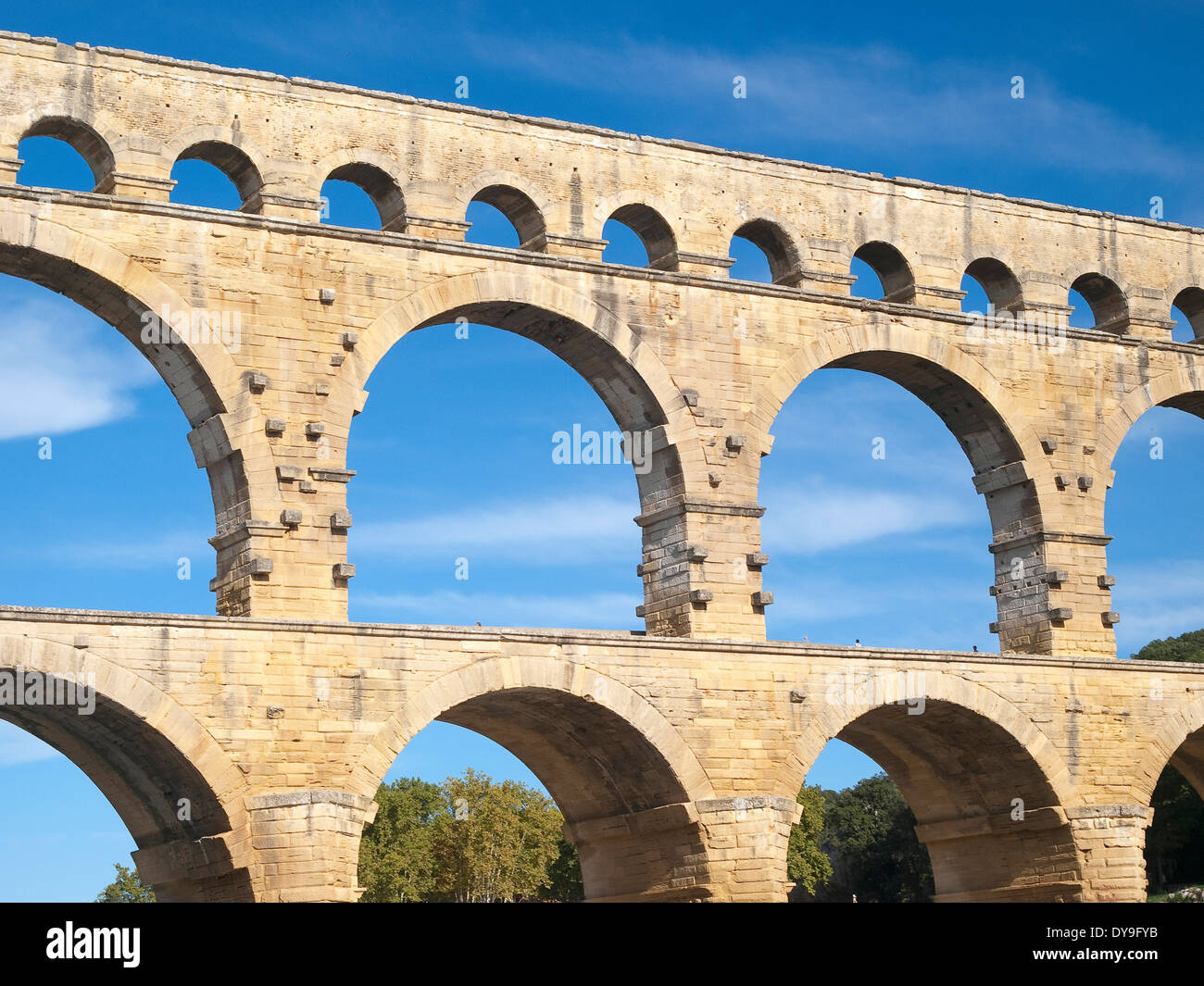 Pont du Gard, France, Europe Banque D'Images